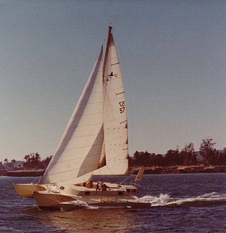 seaclipper 20 trimaran built at the woodenboat school